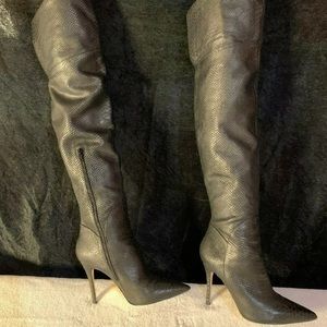 Truth /Dare by Madonna black leather over the knee